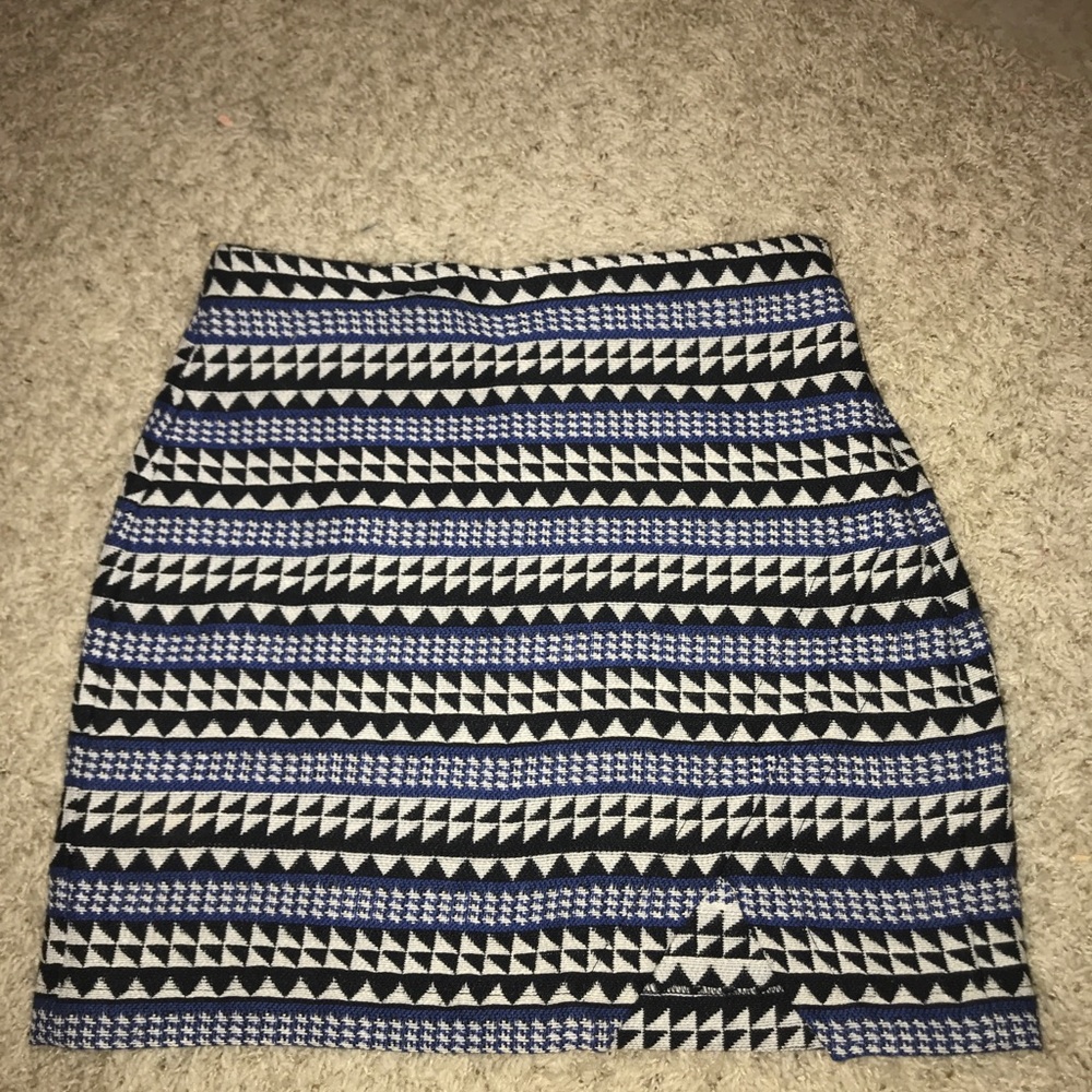 BCBG Geometric Patterned Skirt